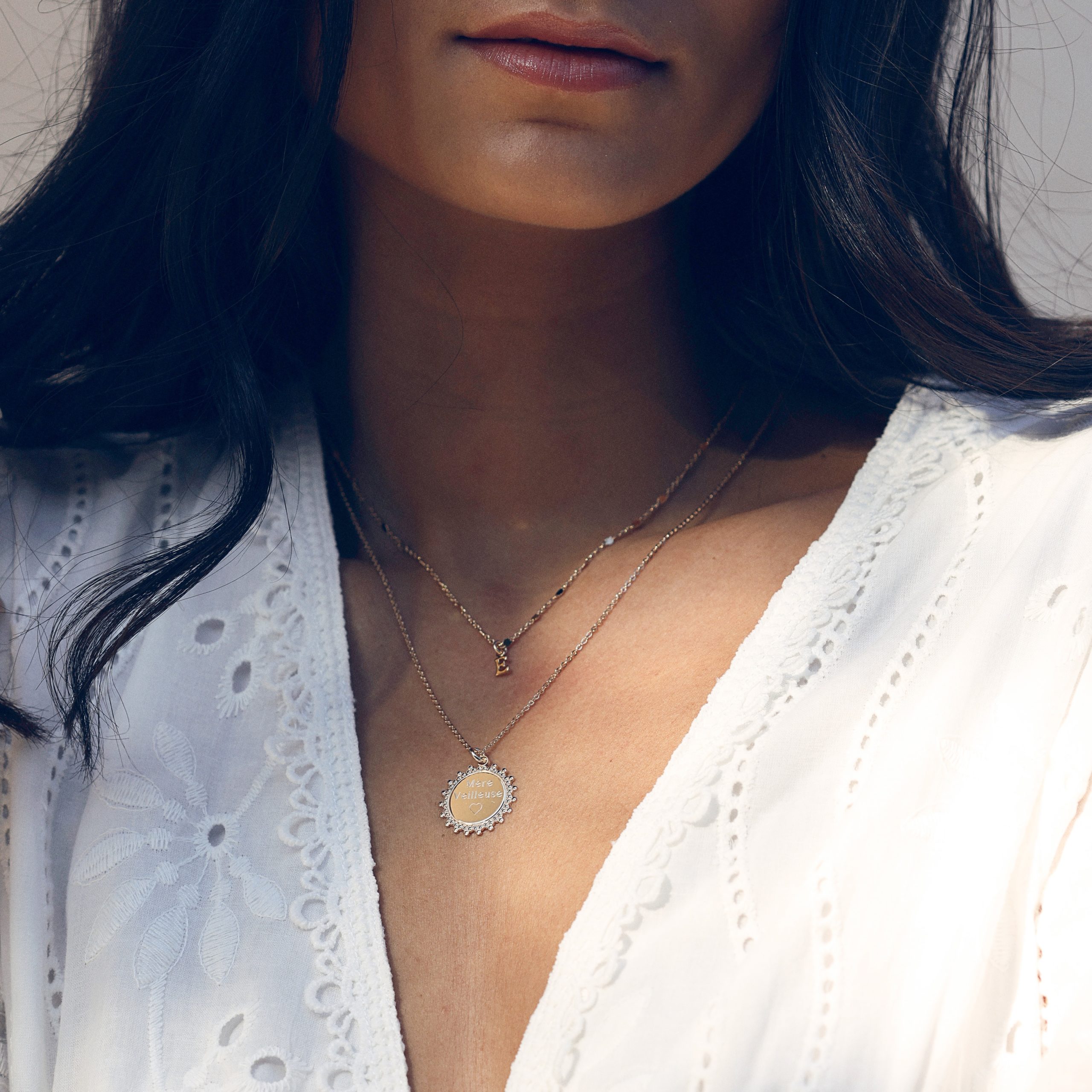 Collier doré Laora en laiton doré 3 microns - Collection personnalisable
