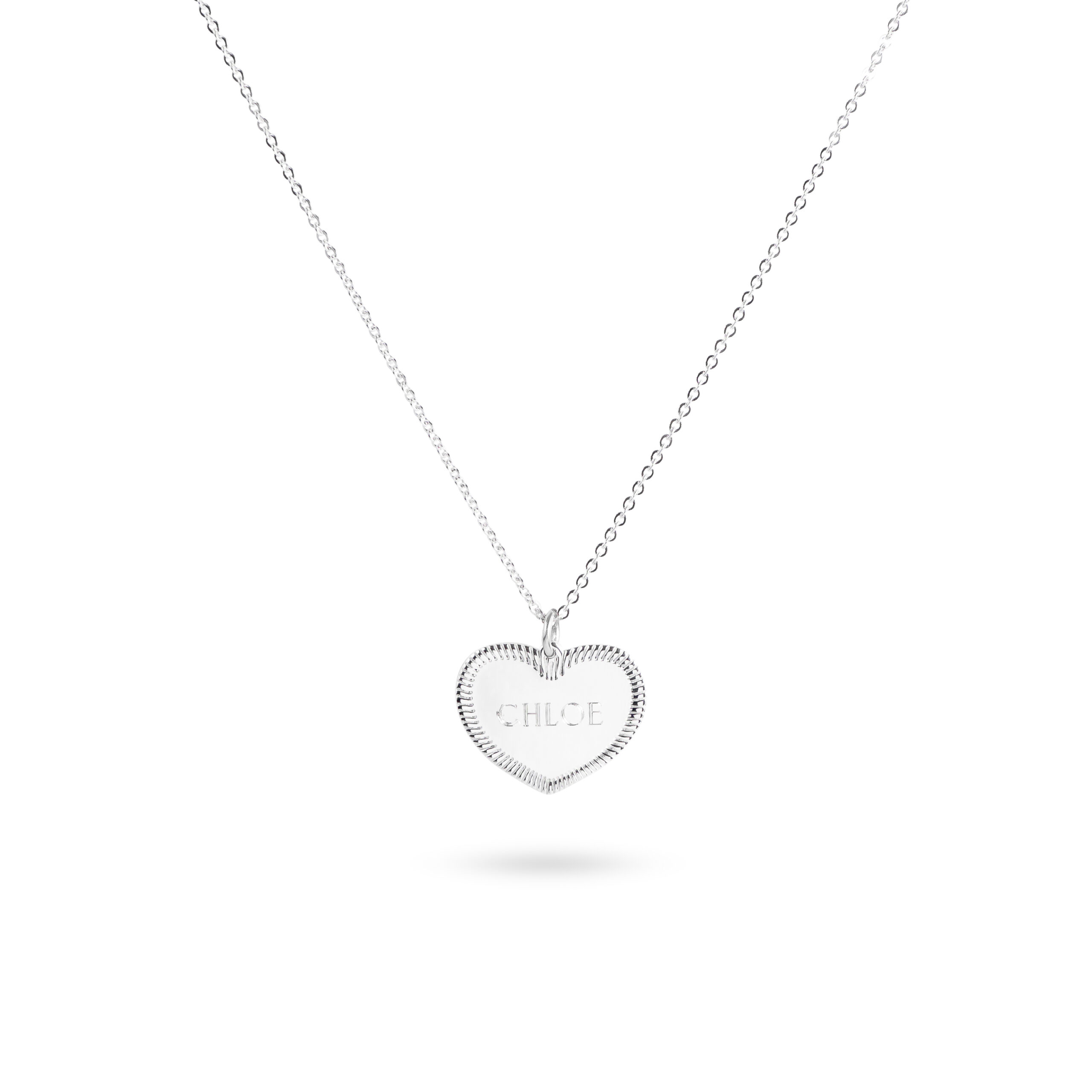 Collier Flore Coeur Argent