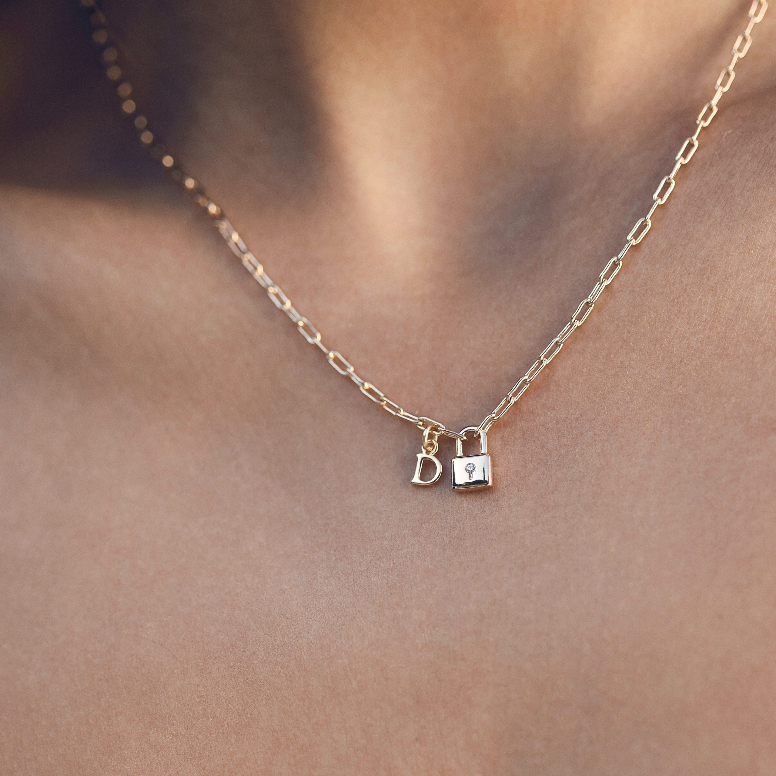 Collier Castille en laiton doré 3 microns ou argent 925 - Collection personnalisable