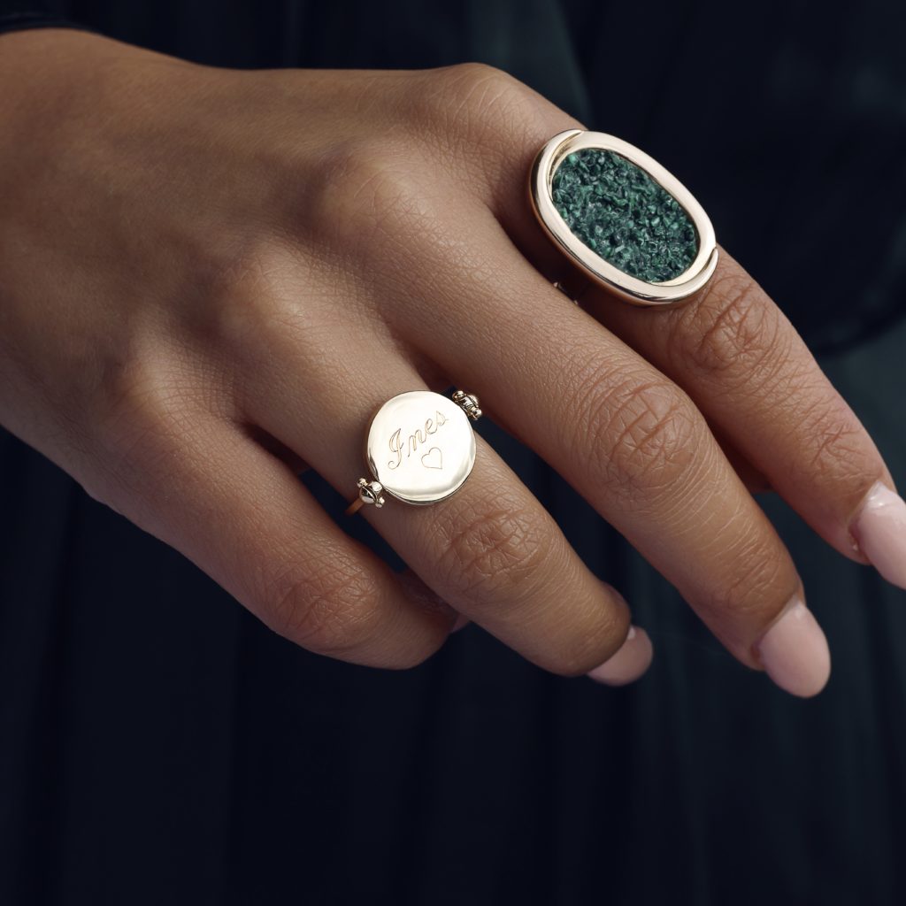 Bague dorée JOY