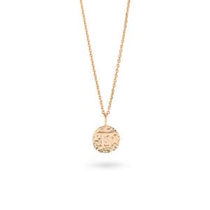 Collier astro gémeaux plaqué or