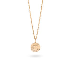 Collier astro cancer plaqué or