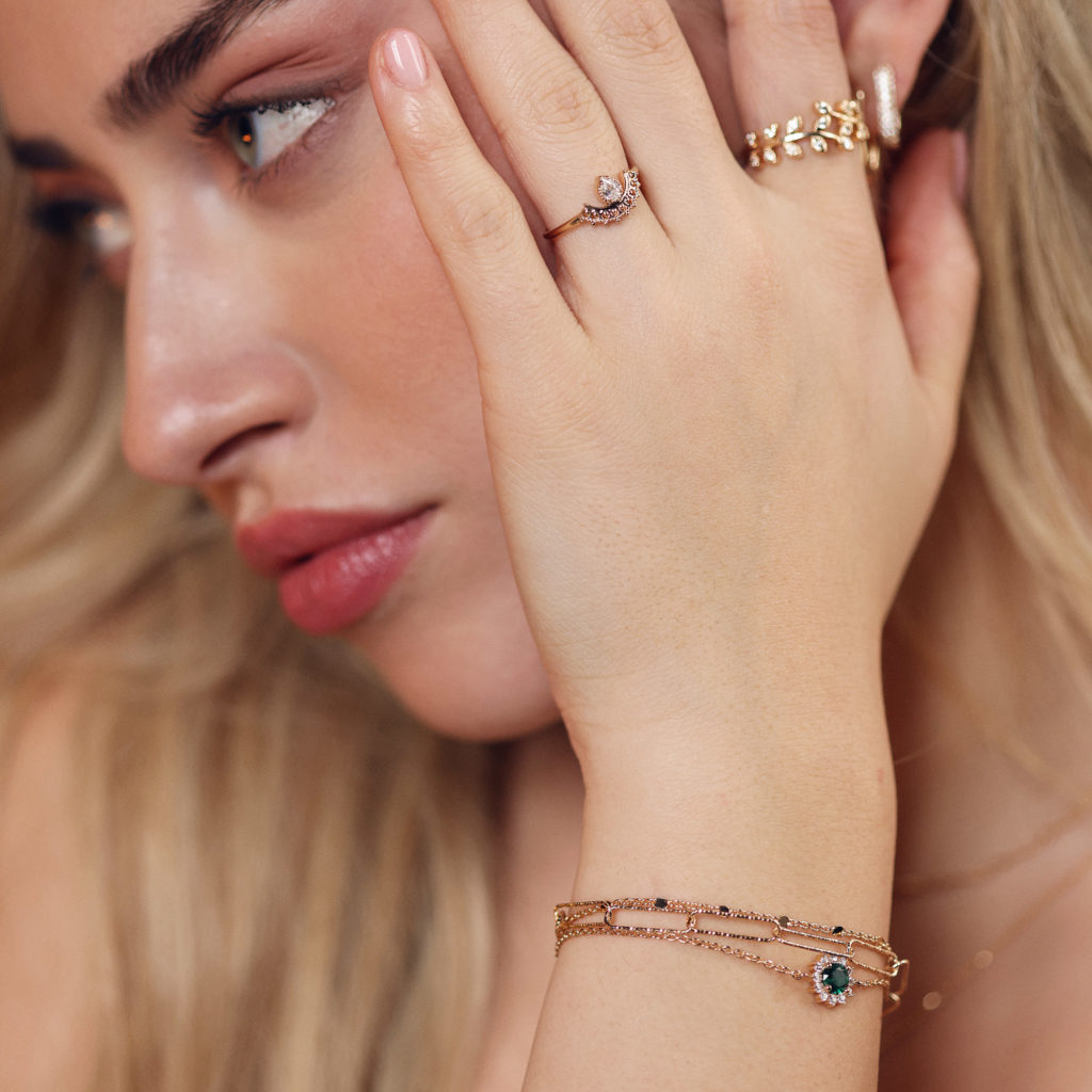Bague dorée BENA