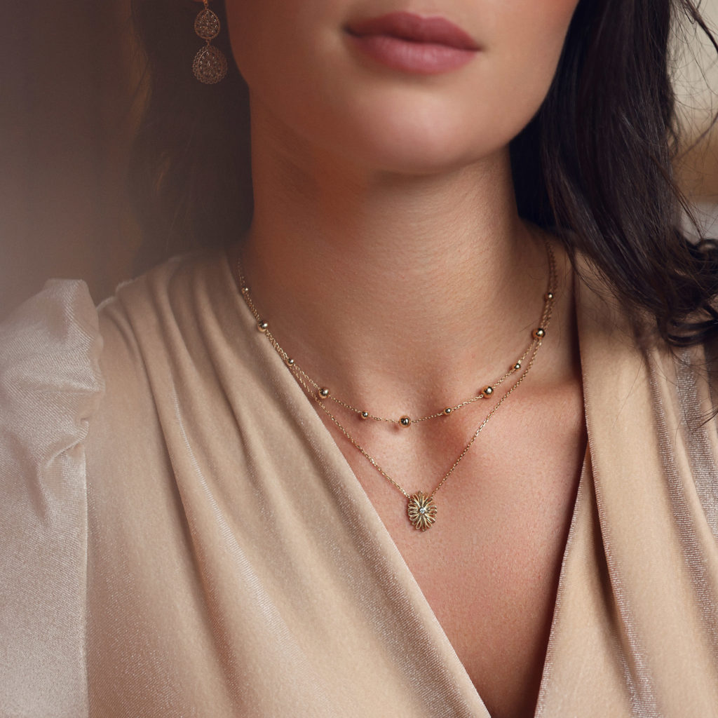 Collier doré SHAAN