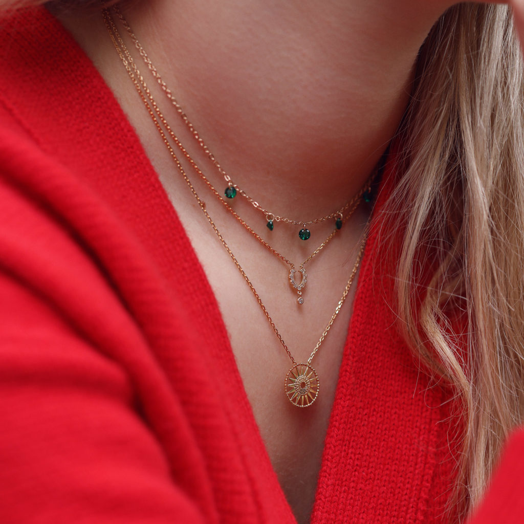 Collier doré MINNIE