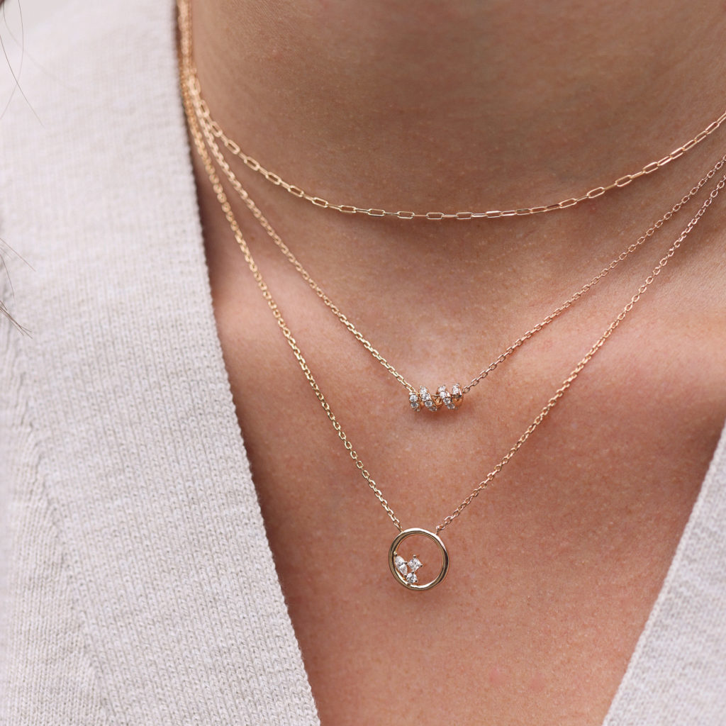 Collier doré FABI