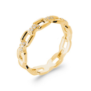 Bague dorée JONAS