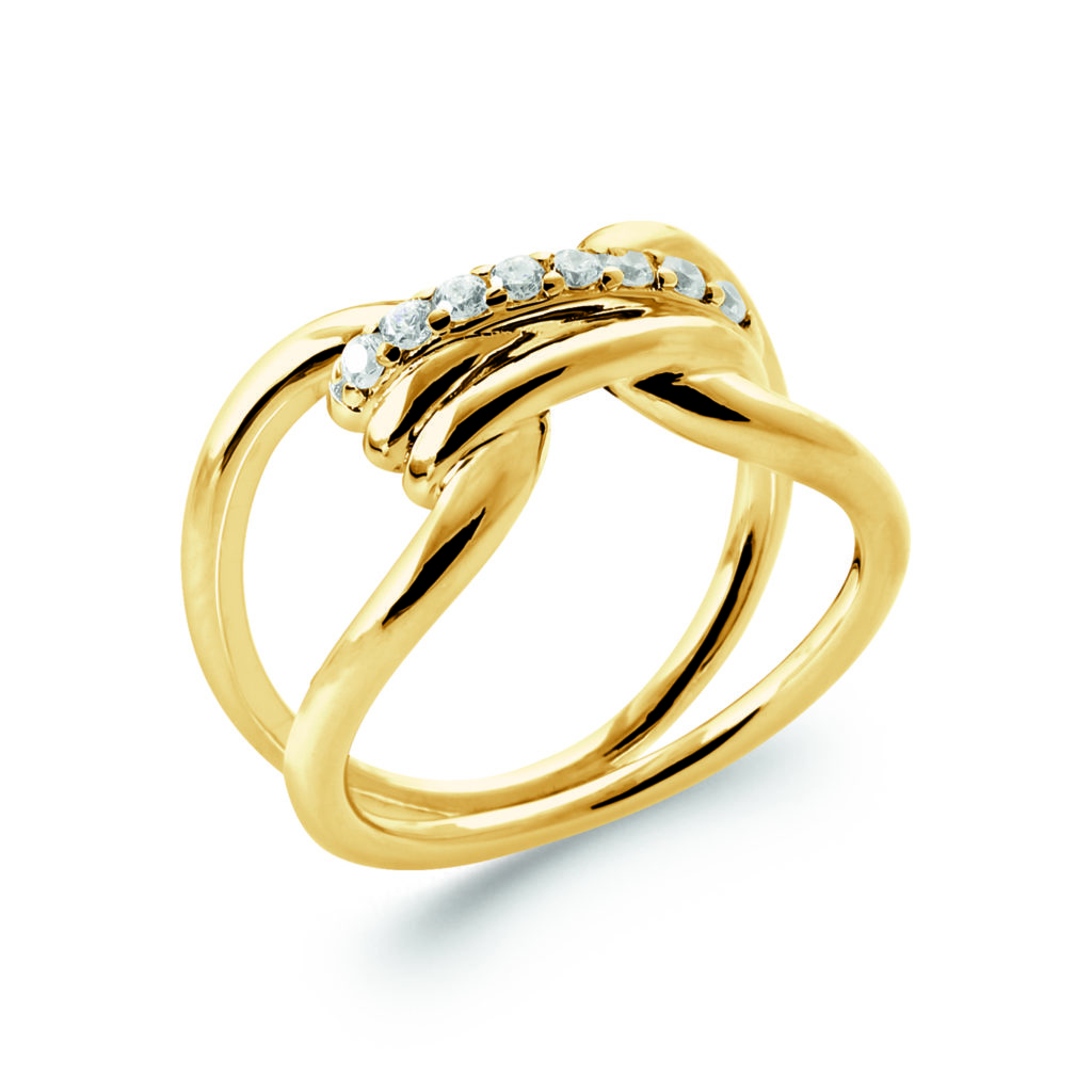 Bague dorée KYRA