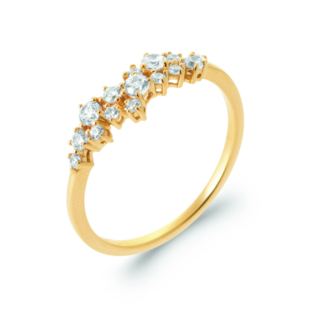Bague dorée NISRINE