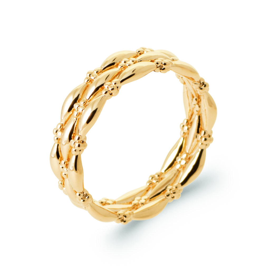 Bague dorée EMMIE