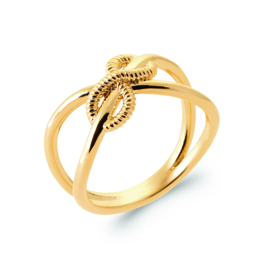 Bague dorée ELEONORE