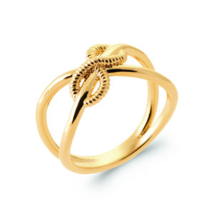 Bague dorée ELEONORE