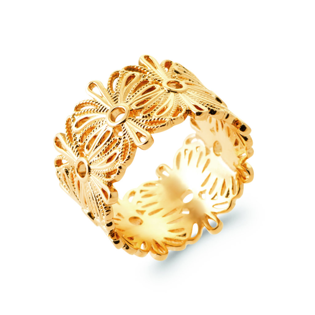 Bague dorée LEANOR