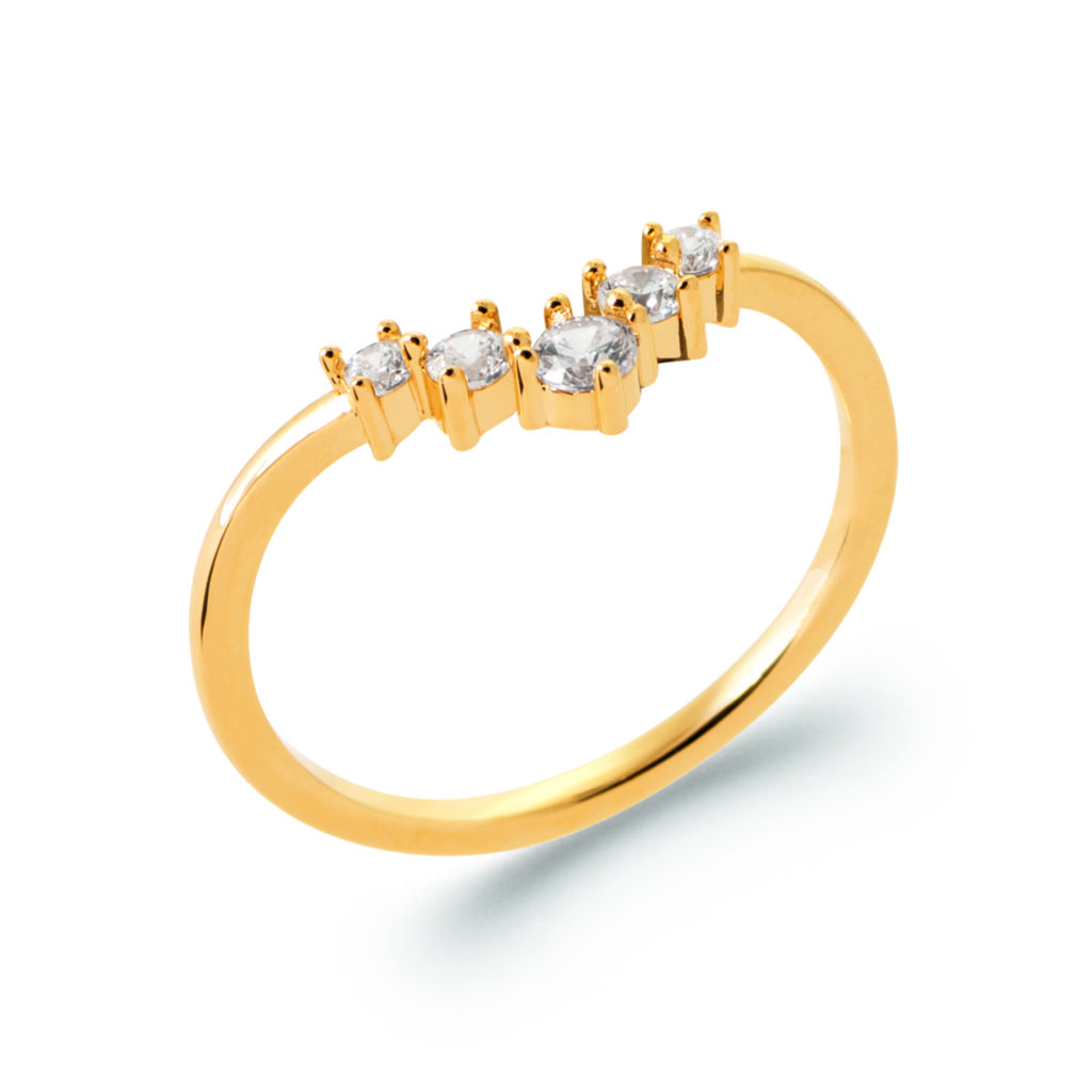 Bague dorée MADYSSON