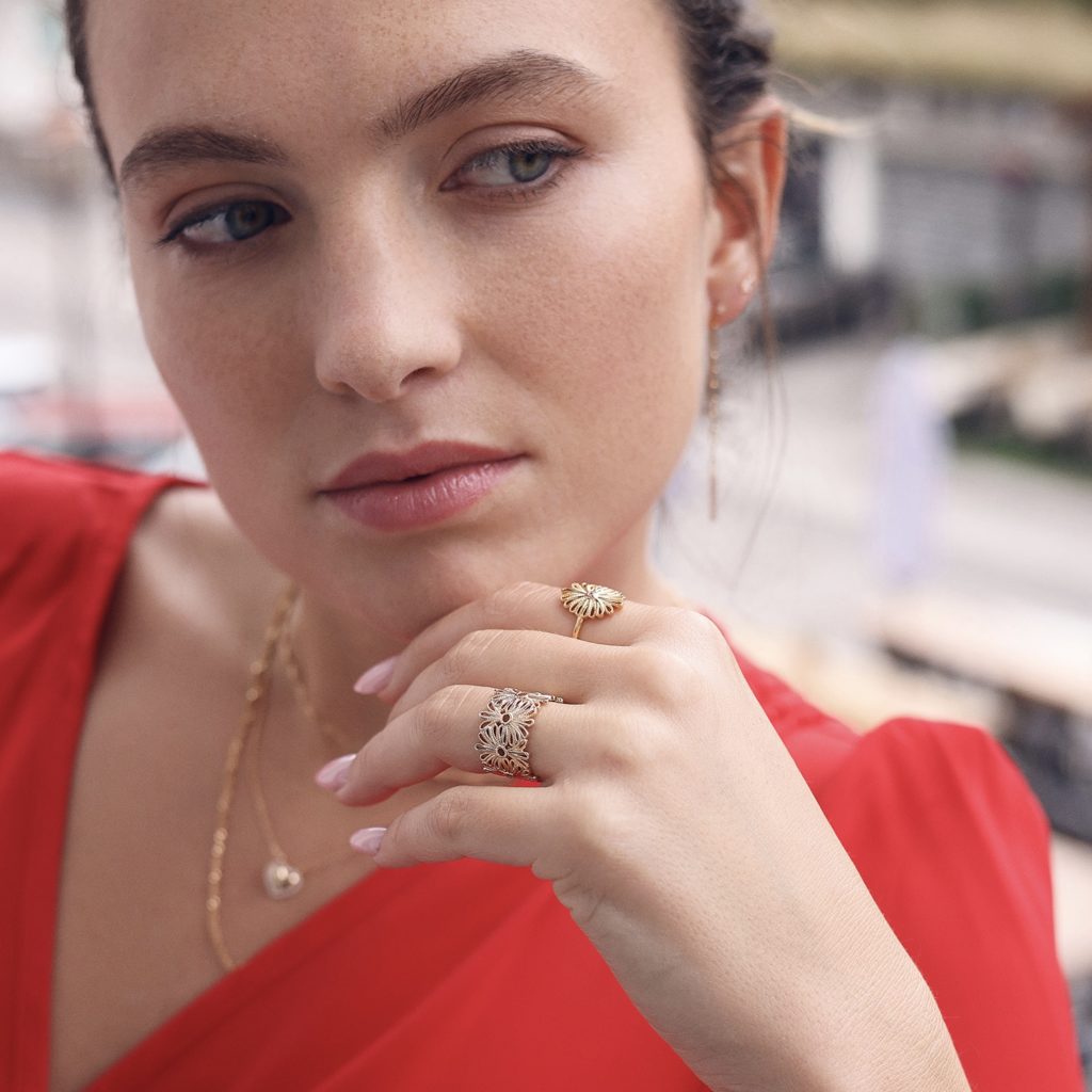 Bague dorée LEANOR