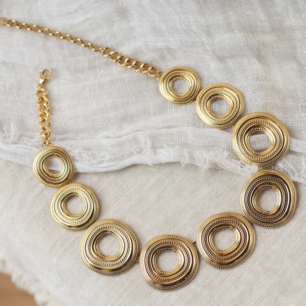 Collier doré ISAYA