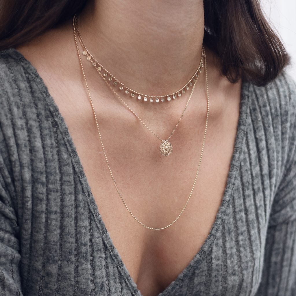 Collier doré GARANCE