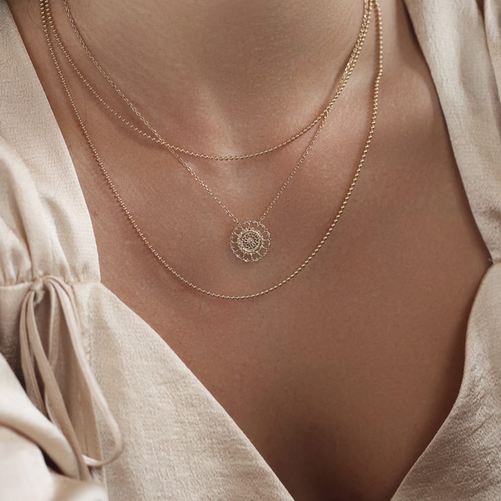 Collier doré CYRILLE