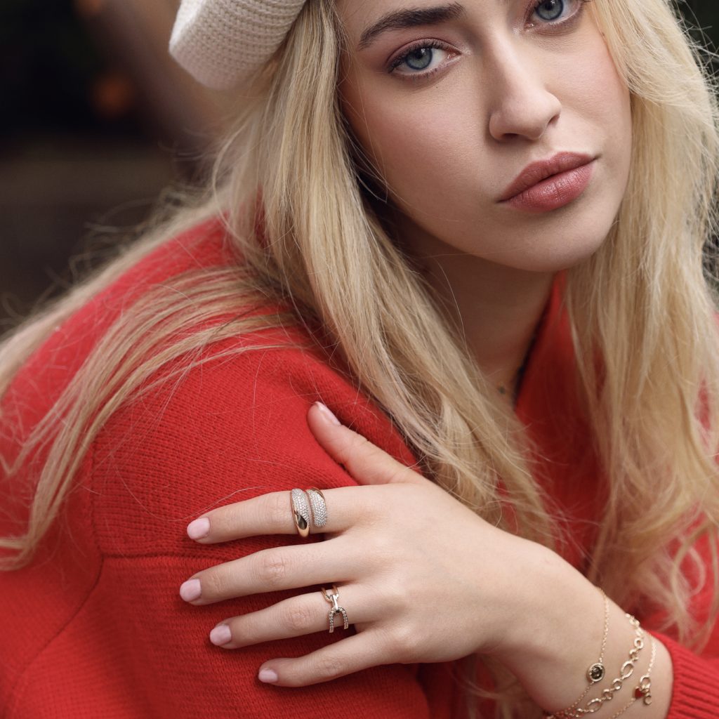 Bague dorée MIMA ZIRCONS