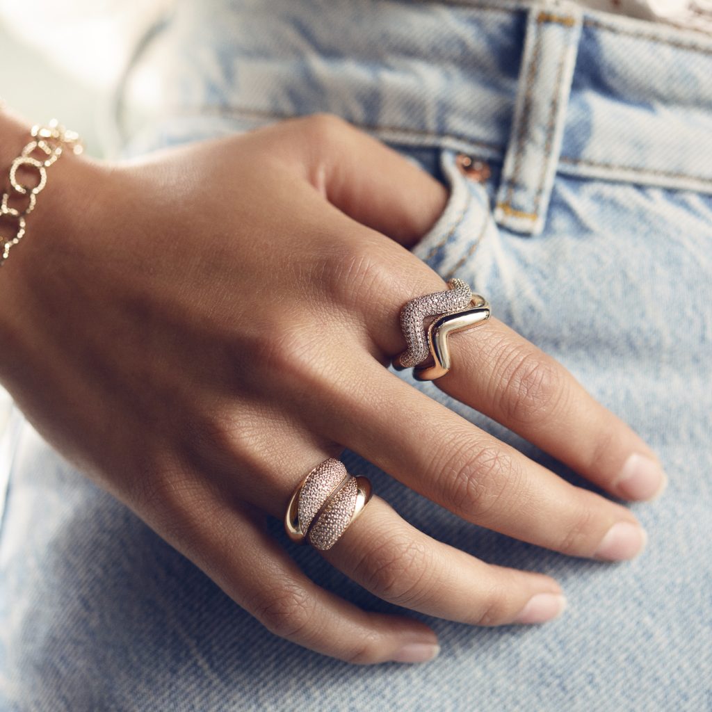Bague dorée DUNE