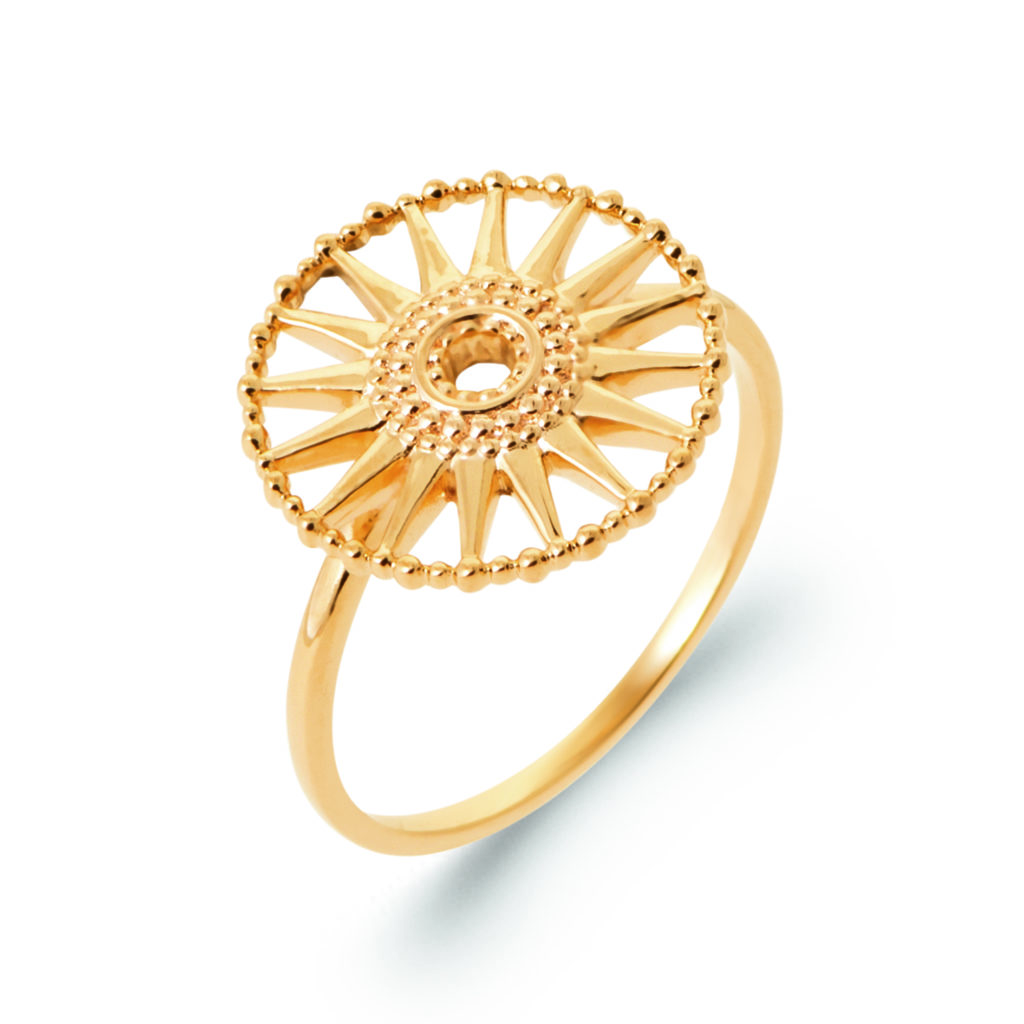 Bague dorée SOLEDAD