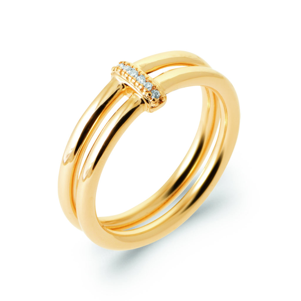 Bague dorée CAPUCINE