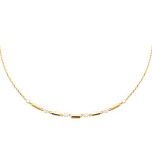 Collier doré Natalia zircons