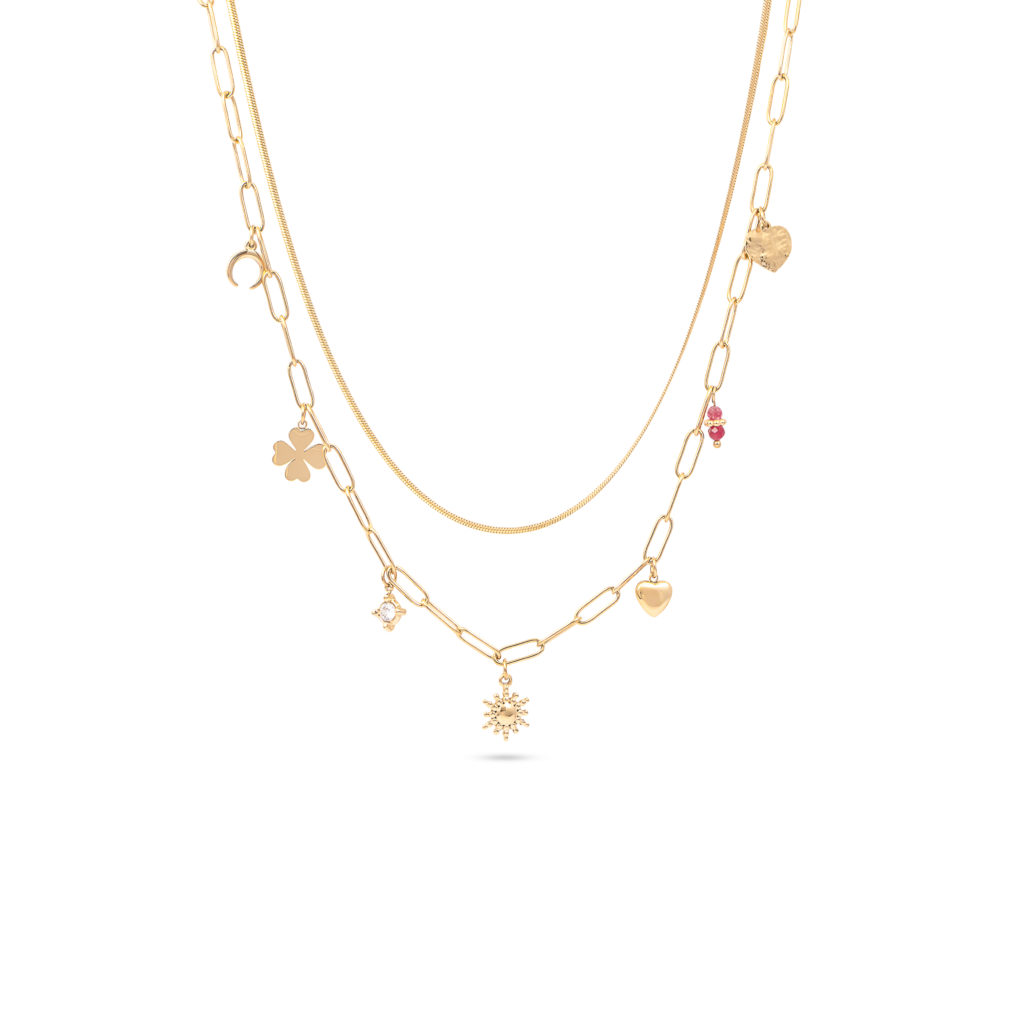 Collier double doré LILIAH