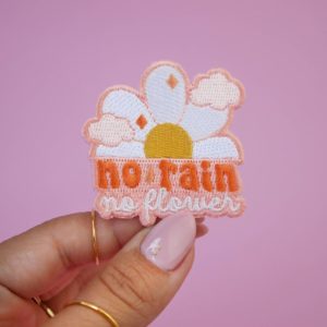 Patch thermocollant NO RAIN NO FLOWER