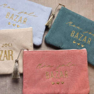 Pochette JOLI BAZAR velours