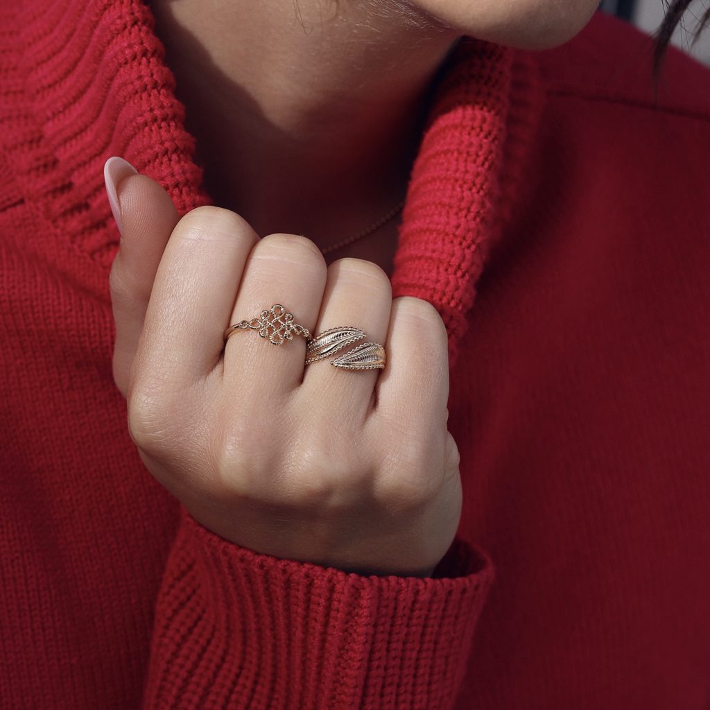Bague dorée JOYCE