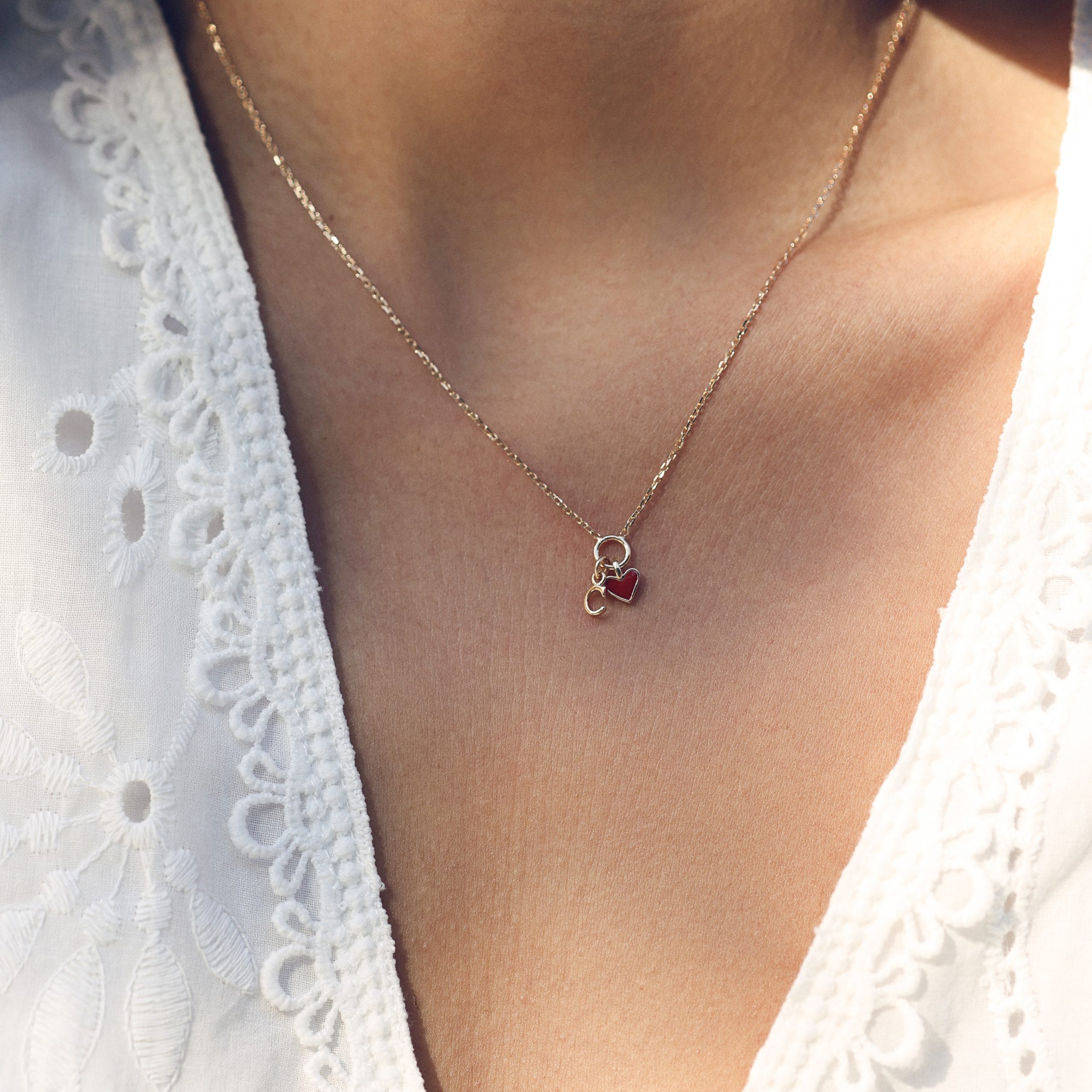 Collier doré Lilou passion en laiton doré 3 microns - Collection personnalisable