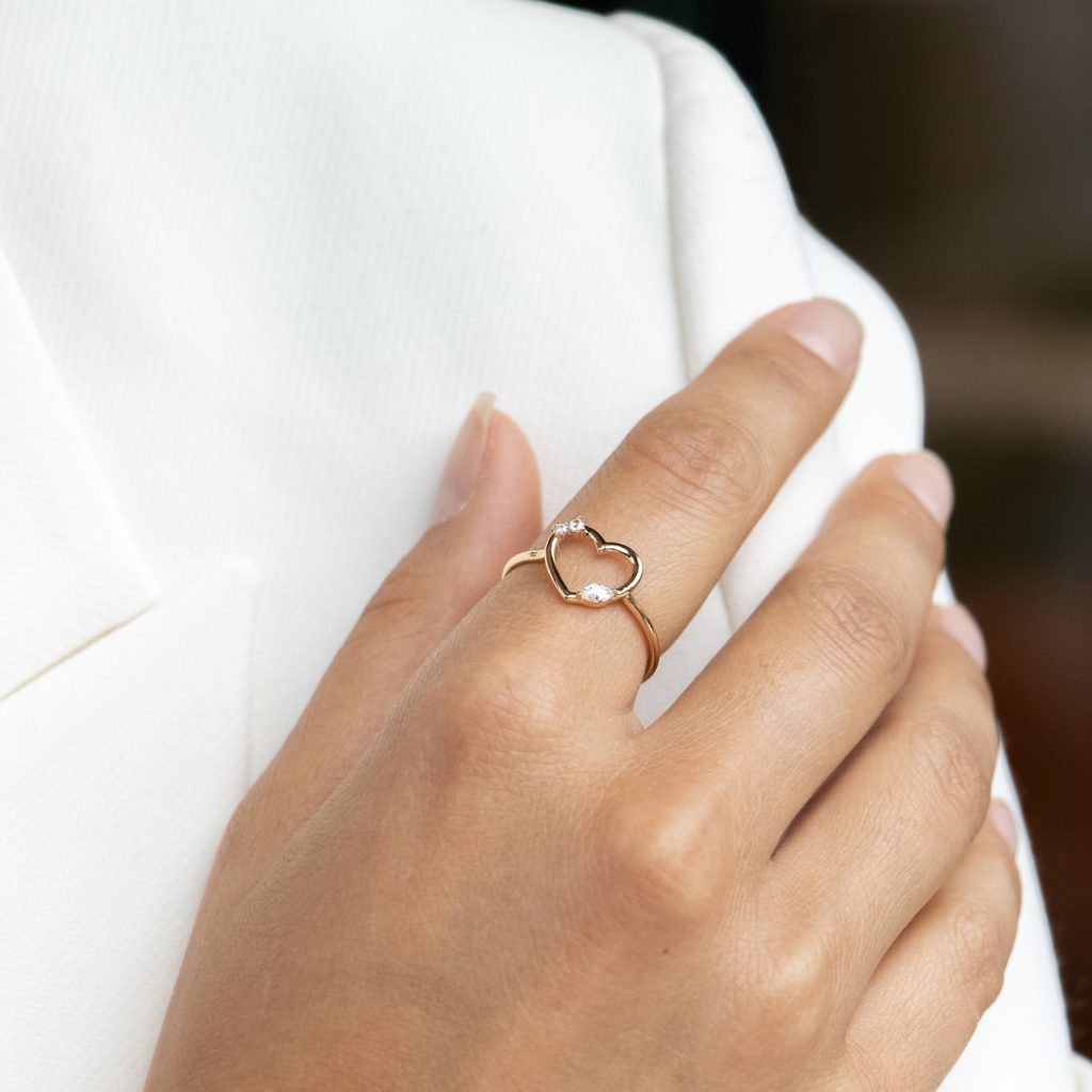 Bague dorée GALINDA