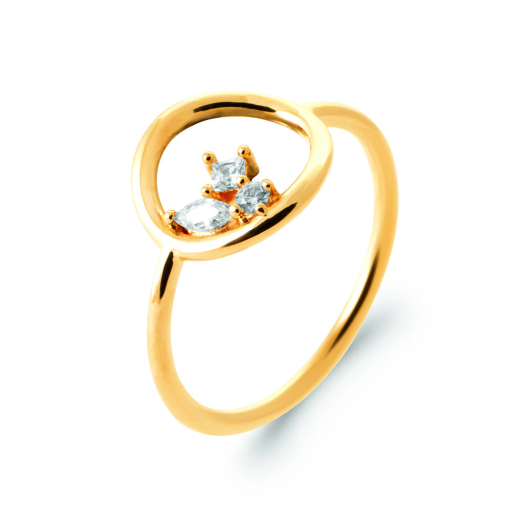 Bague dorée DAYANA