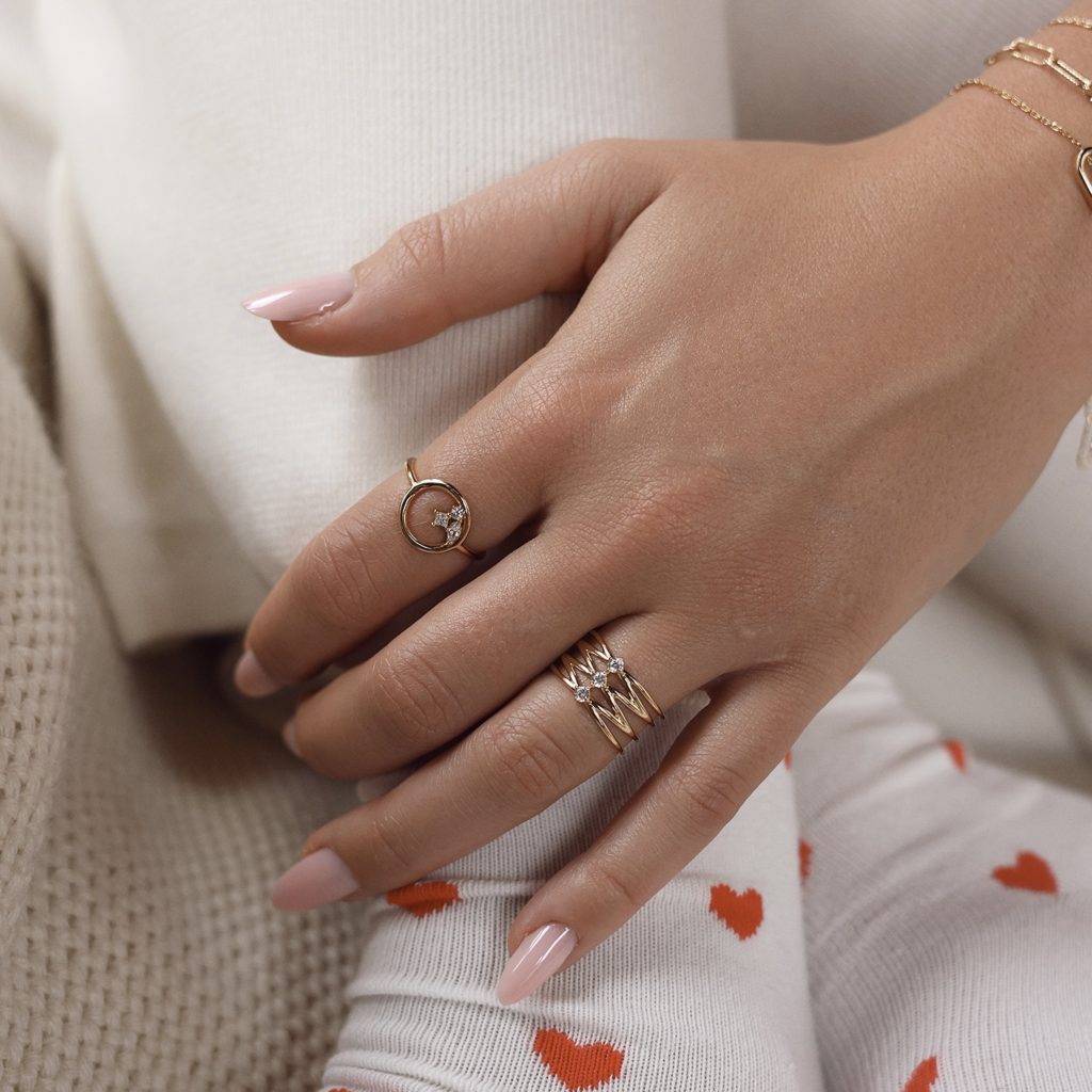Bague dorée DAYANA