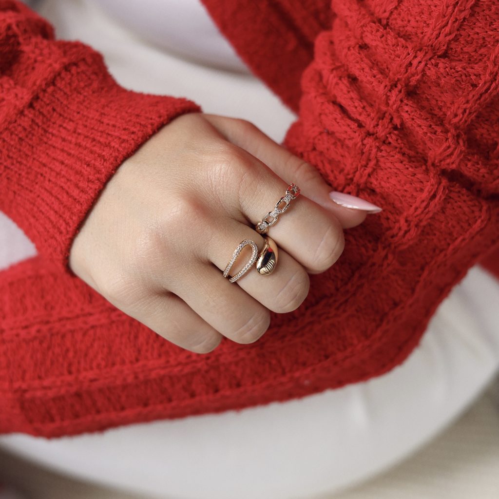 Bague dorée JONAS