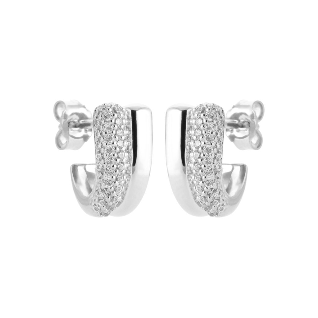 Boucles argentées LAURENCE