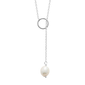 Collier argenté ETERNITY en argent 925 et nacre - Collection Cérémonie