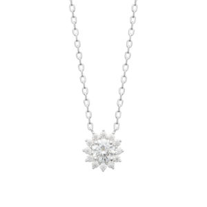 Collier argenté BÉNÉDICTE en argent 925 et zircons - Collection Cérémonie